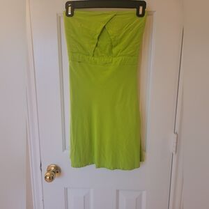 Vibrant Lime Strapless Dress